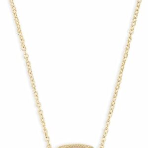 kendra scott elisa pendant necklace for women, fashion jewelry, 14k gold plated